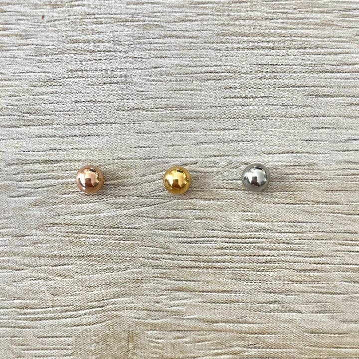 Belly Button Screw Ball Part (14G | 5mm | Surgical Steel | Silver, Gold or Rose Gold) for wholesale by Elara Body Jewelry