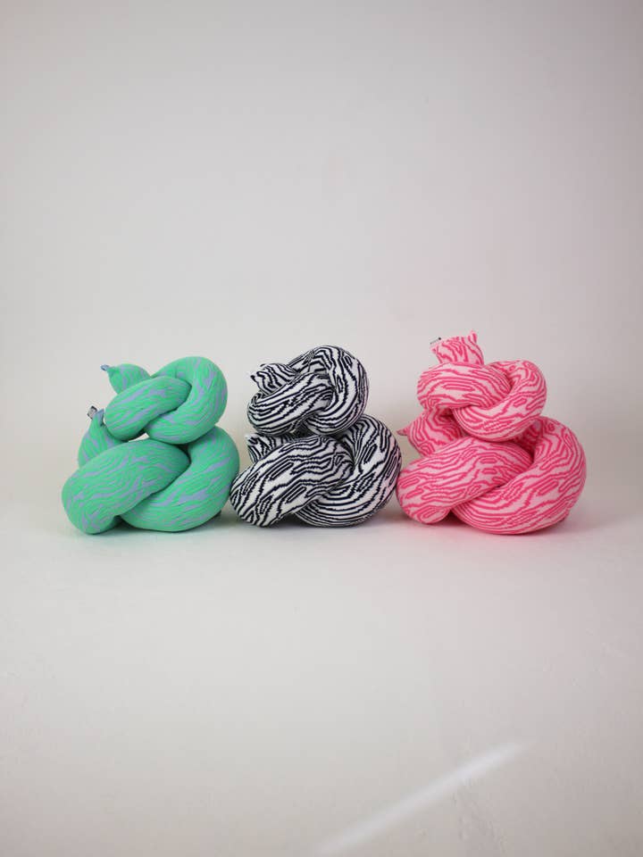 Wiggle Knitted Knot Cushion for wholesale by Zebra Knits