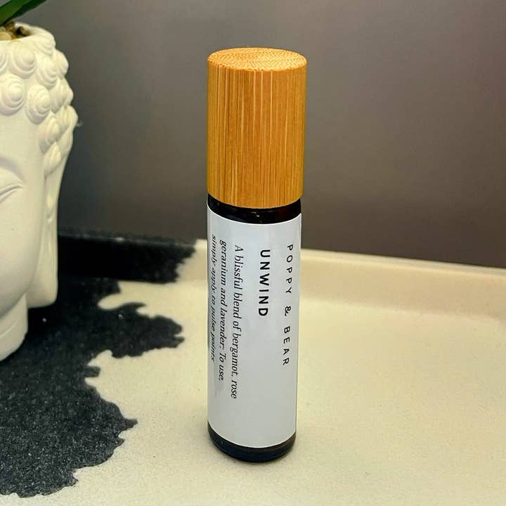 Rullo rilassante per aromaterapia con oli essenziali per la vendita all'ingrosso da parte di Poppy & Bear