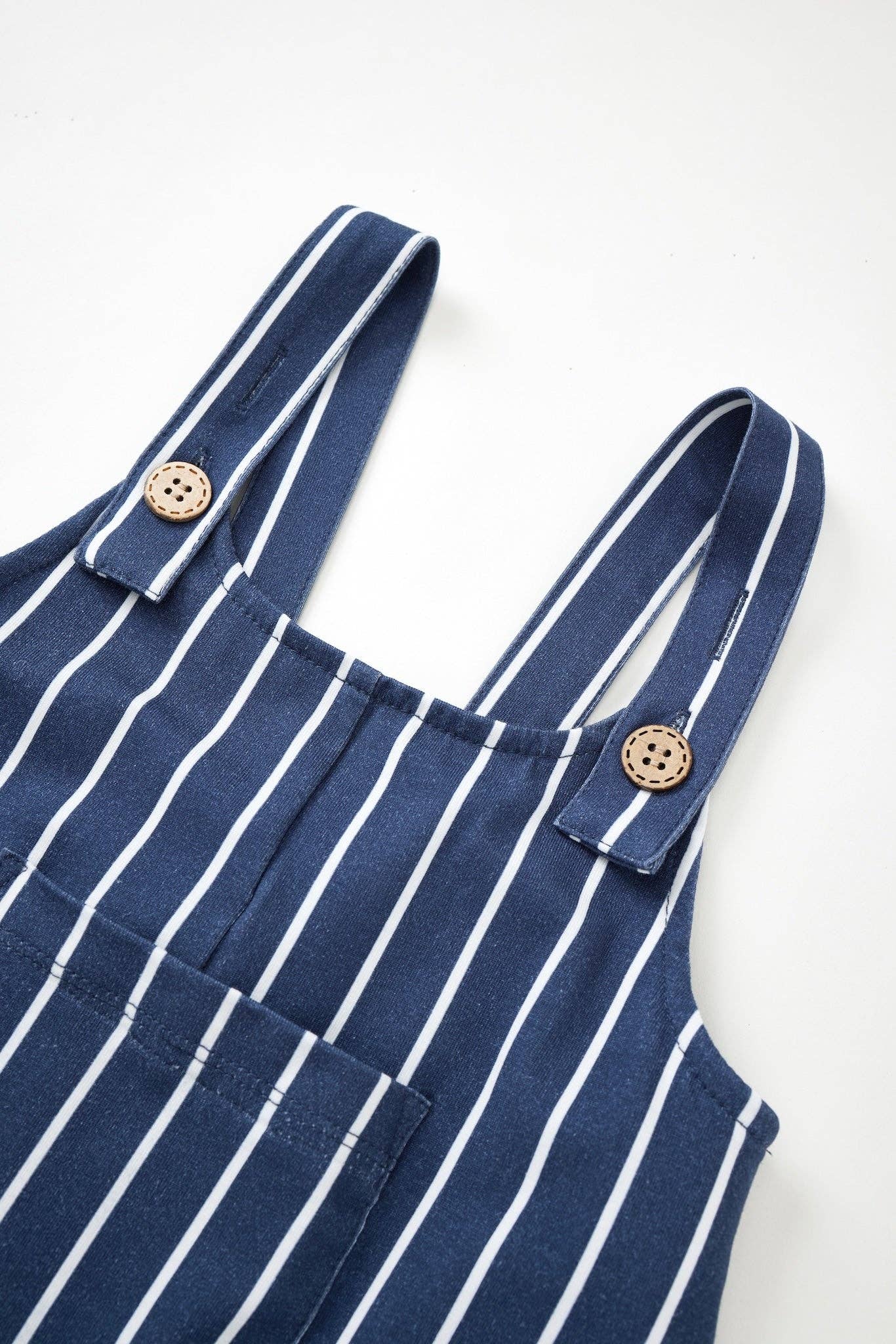 Norsu Organic - Wholesale Overalls - Kids - Organic Cotton Kids Overalls-Navy stripe4