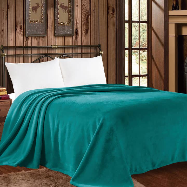 Western Linens - Vendita all'ingrosso Plaid - Coperta King Size Mia - Collezione Solid2