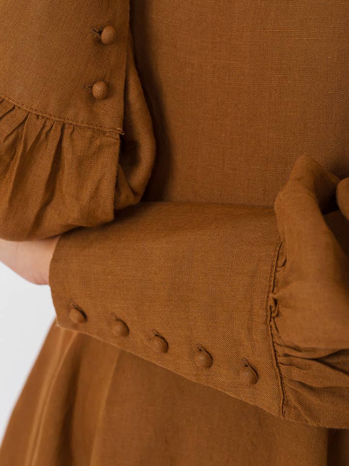 Red Poppy Hawthorn Dress, Long Sleeve for wholesale on Faire35