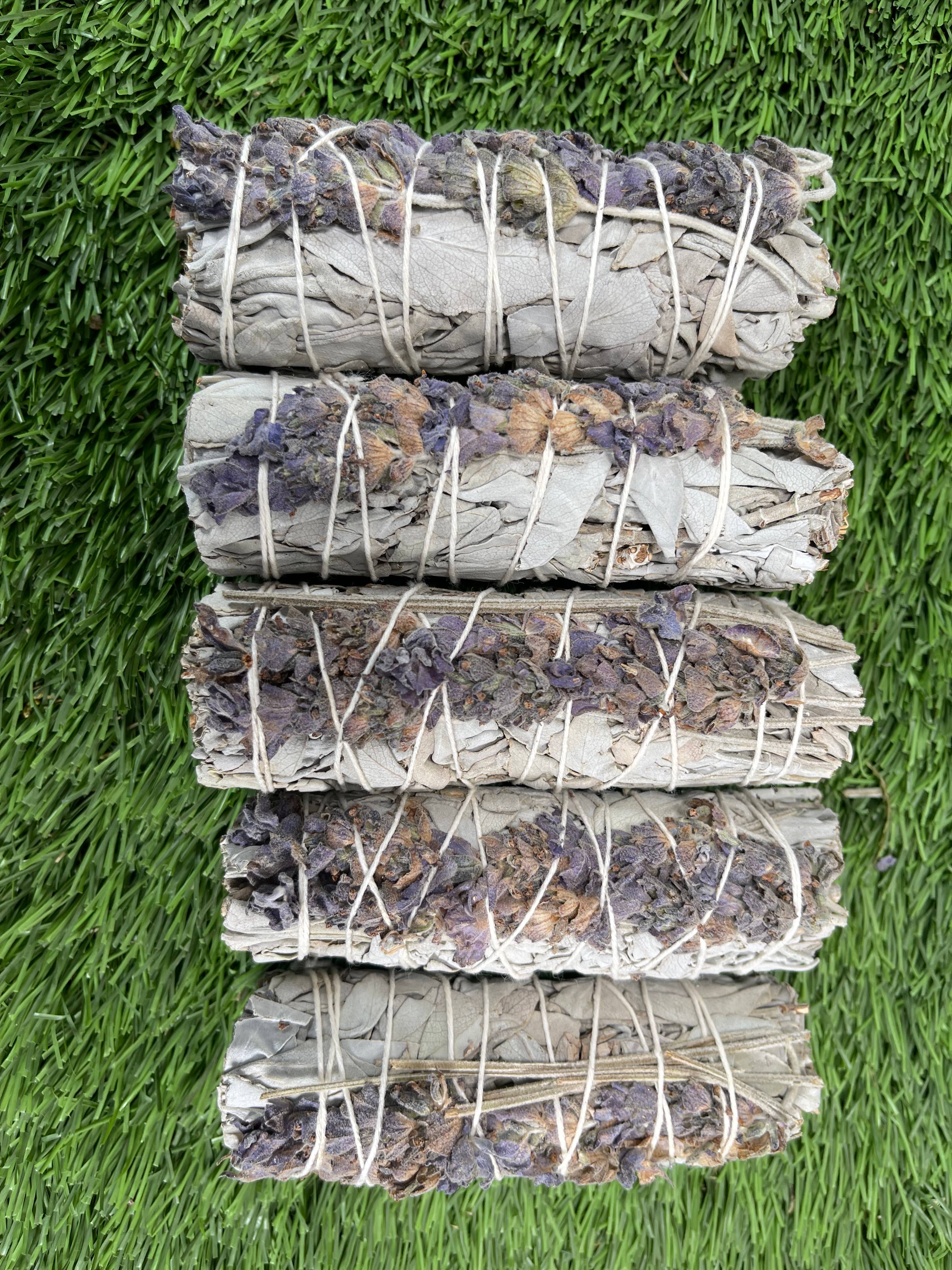 CaNatureLover - Vendita all'ingrosso Salvia - Bastoncini Incenso di Salvia Bianca e Lavanda per Purificazione8