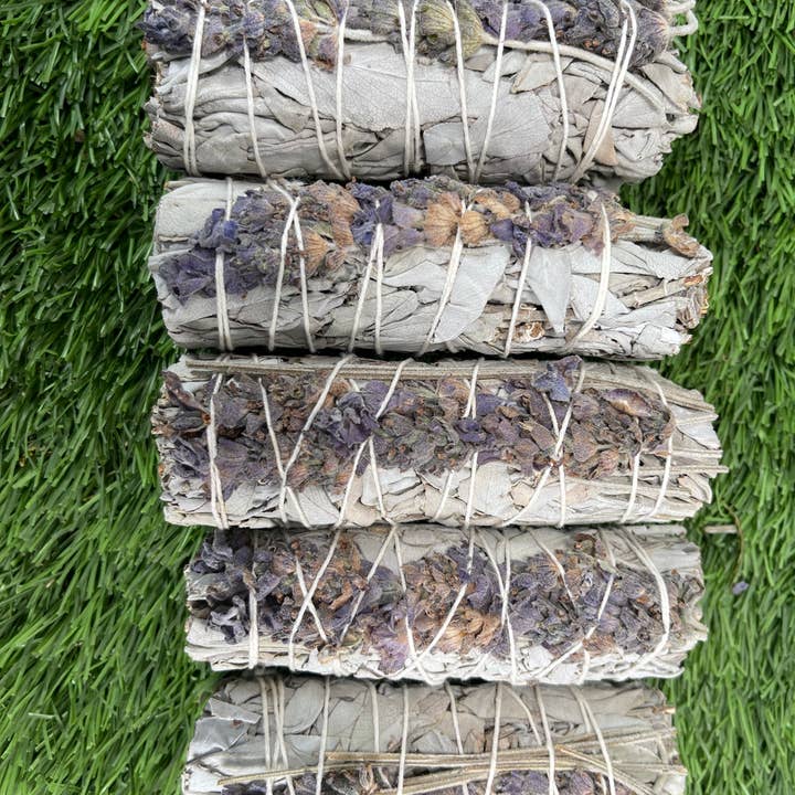 CaNatureLover – Pacote de sálvia por atacado – LAVANDA Smudge & White Sage Sage Pacote Sálvia Branco8