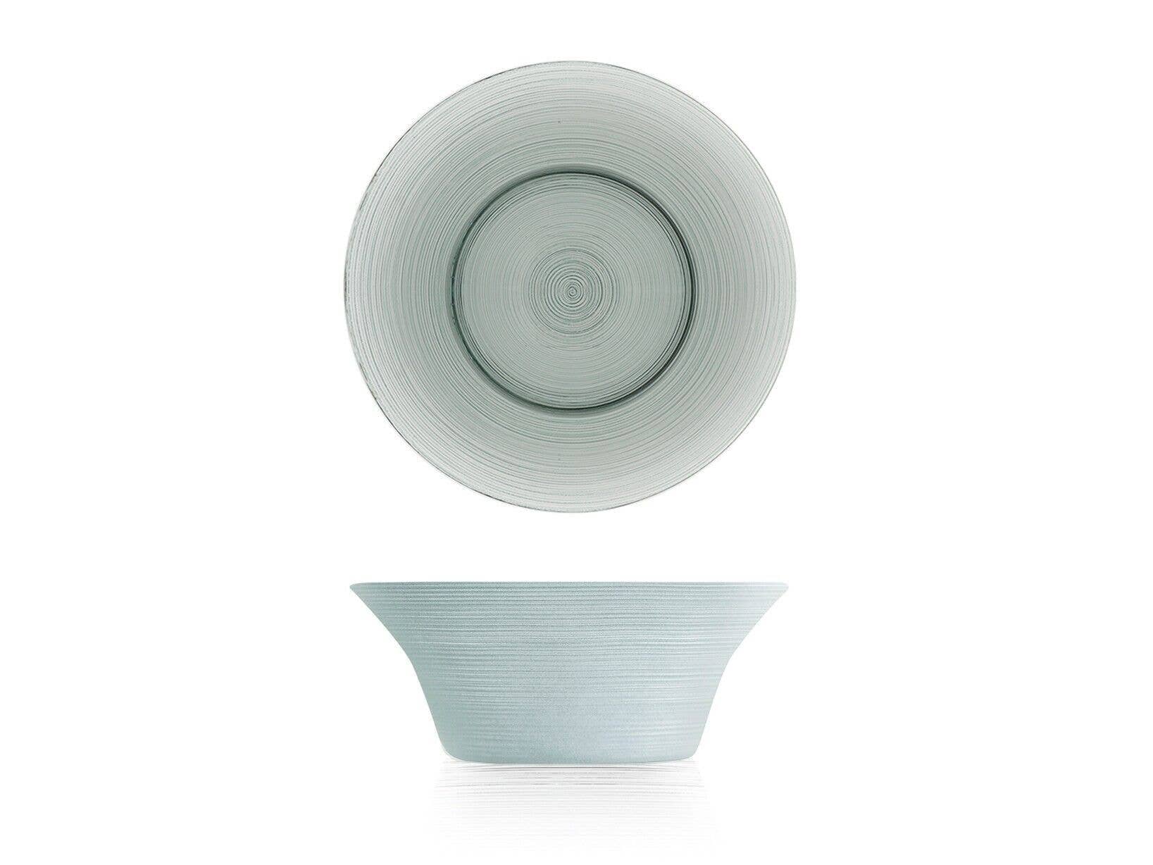 H&H - Vente Assiettes/plats/bols de décoration - Coupe Hoche en Verre Fumé cm 130