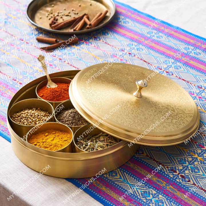 Mytri Designs - Wholesale Food Storage Container - Masala Dabba Spice Tin