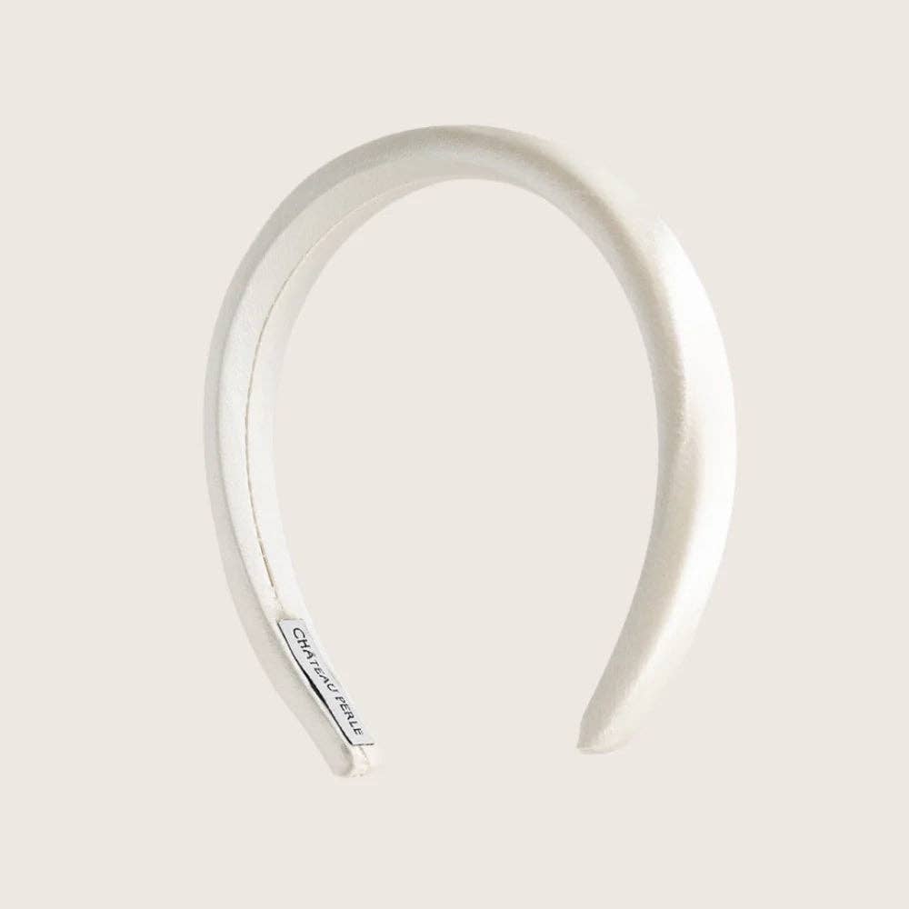 Chateau Perle - Wholesale Fashion Headband - Women's - IVORY SILK HEADBAND5