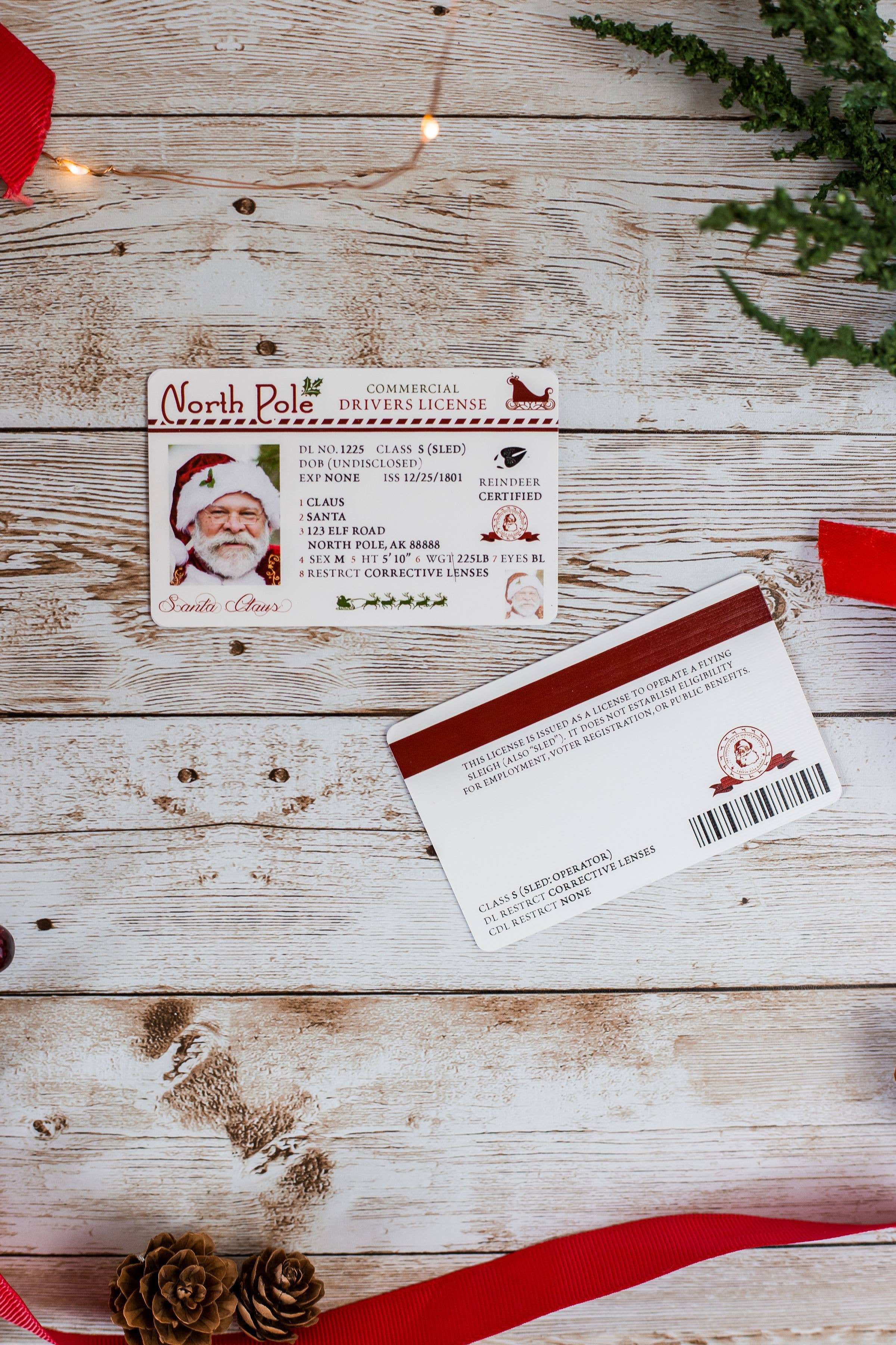 Fuzzy Loon Designs - Wholesale Christmas Decoration - Santa's Lost Driver's License | Christmas Stocking Stuffers3
