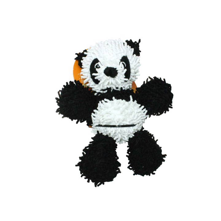 Tuffy Dog Toys - VIP Products - Wholesale Pet Squeaky Toy - Dog - Mighty Jr Microfiber Ball Panda, Durable, Squeaky Dog Toy