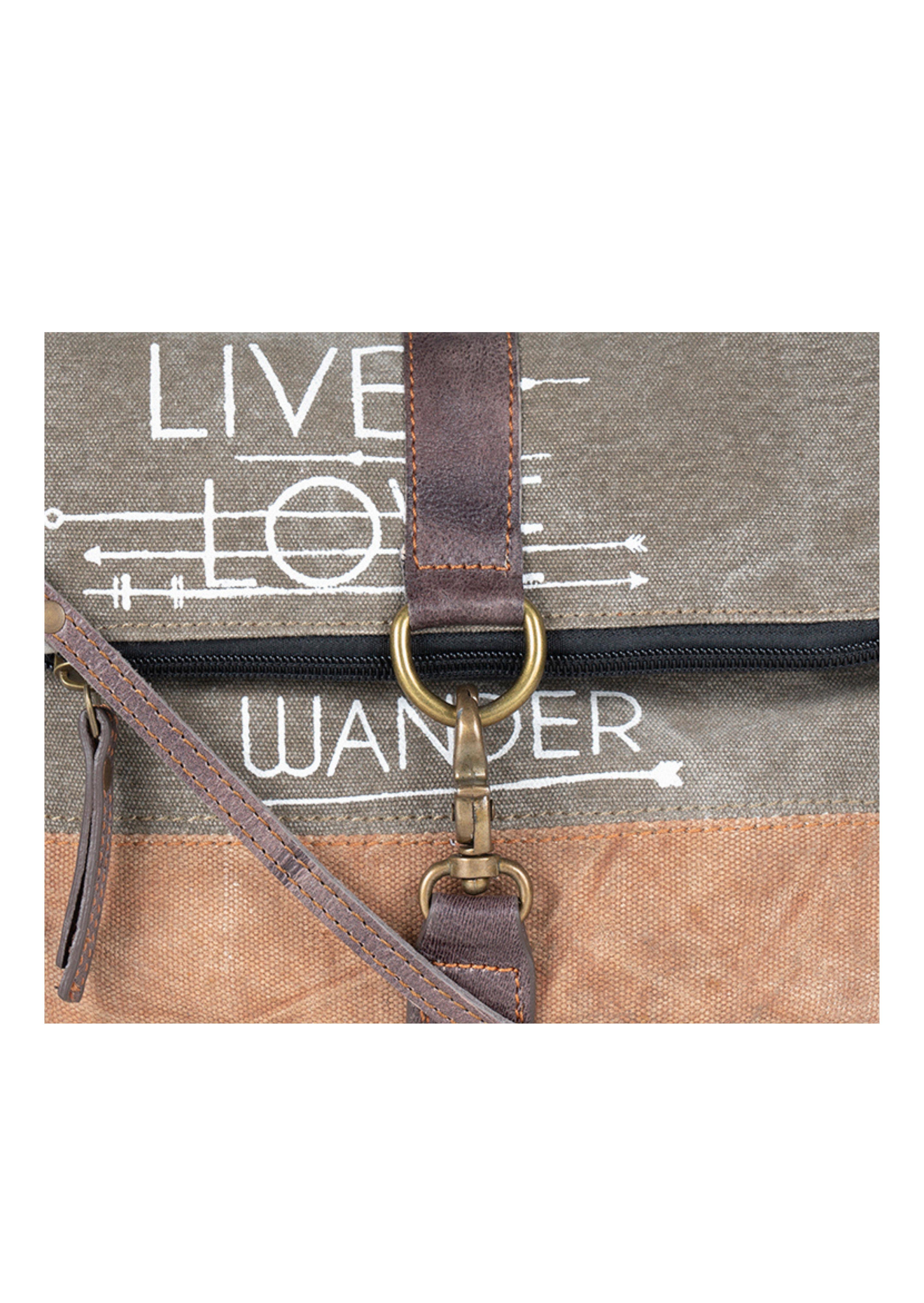 Mona B. - Wholesale Crossbody Bag - Women's - Live Love Wander Re-Cycled Collection, M-37343