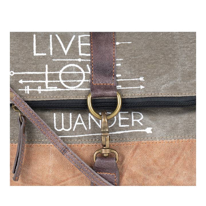Mona B. - Wholesale Crossbody Bag - Women's - Live Love Wander Re-Cycled Collection, M-37343