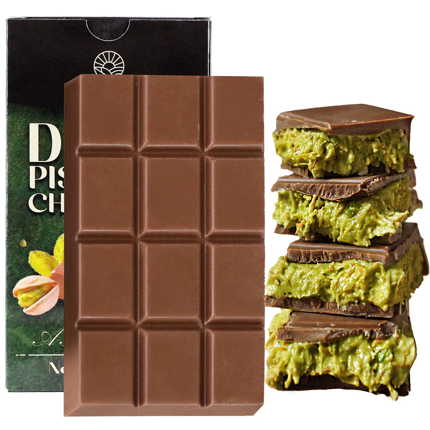 Ceres Gourmet - Wholesale Chocolate Bar - Dubai Chocolate Pistachio Bar – 2.3 oz for Christmas6