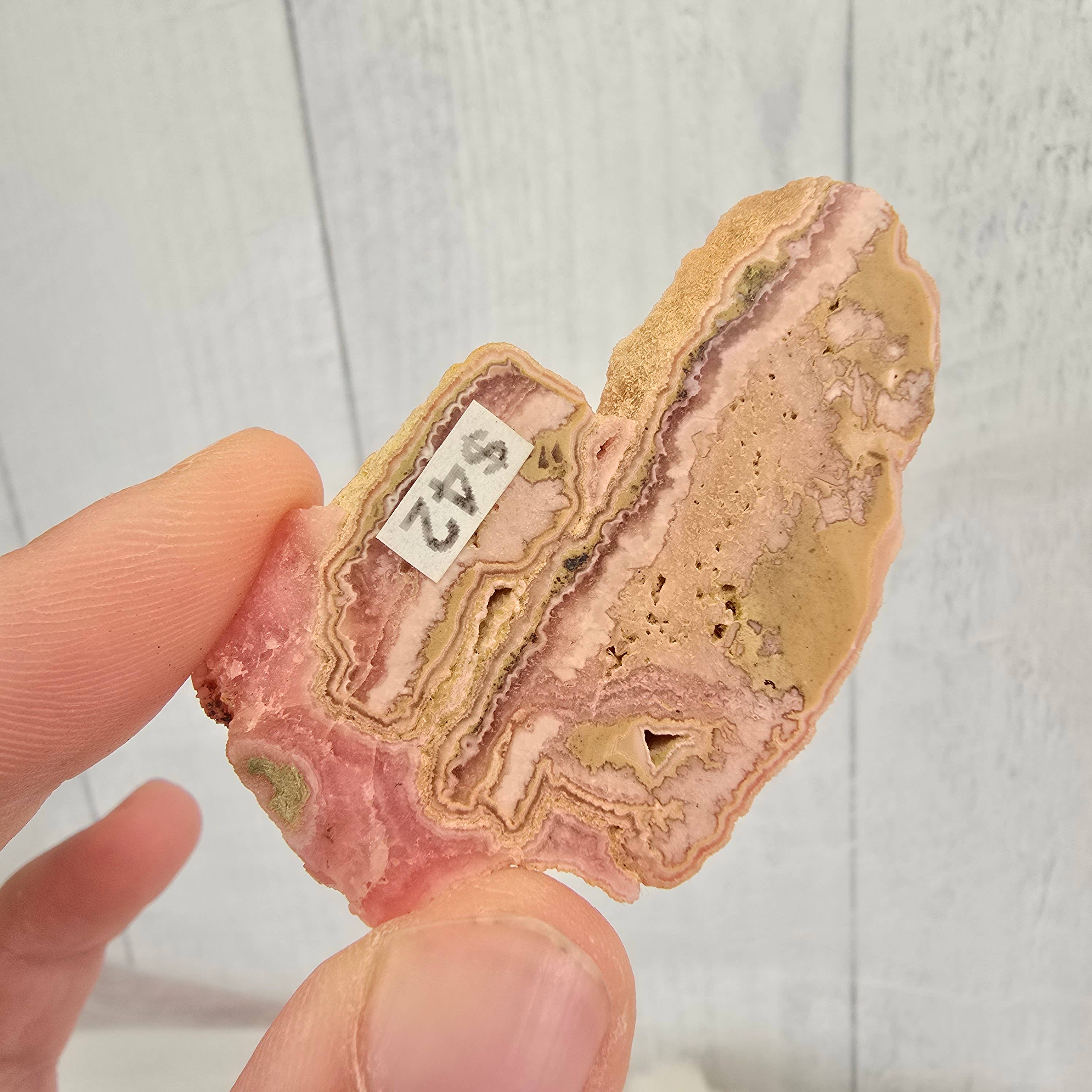 Aquamarine Daydream Wholesale - Vente Pierre et cristal de spiritualité - Plaque de Rhodochrosite 2,5" ~ Cristal Semi-Poli ~ Minéraux3
