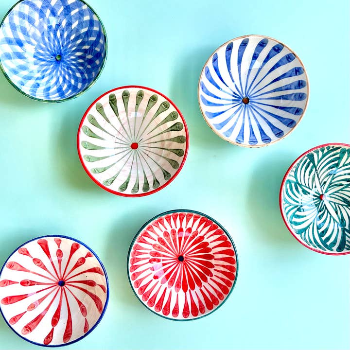 Tigela de cerâmica Iznik 10cm por atacado de Melek&Maya