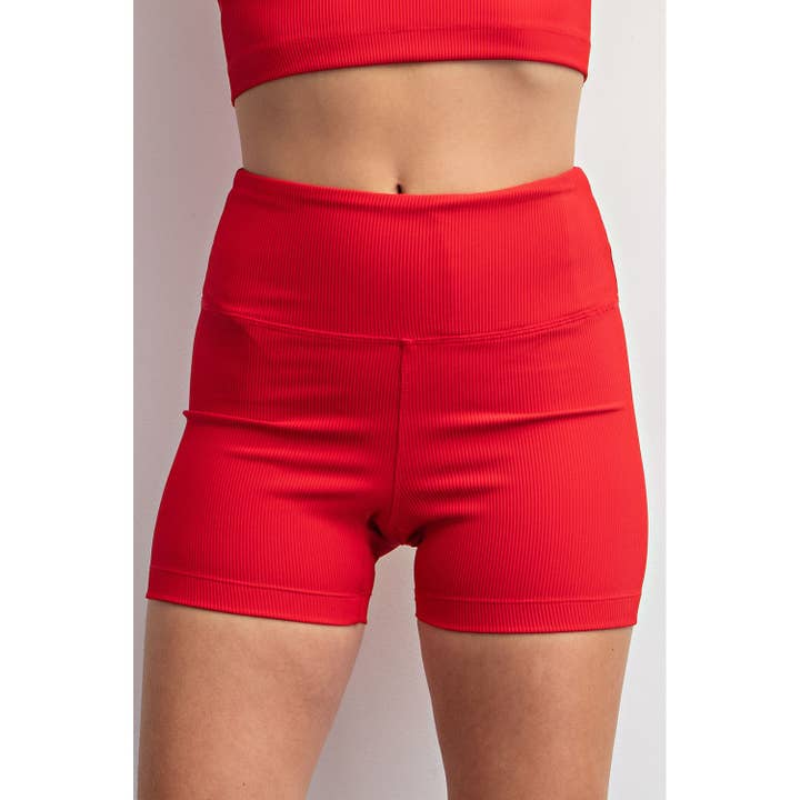 Rae Mode - Wholesale Athletic Shorts - Women's - NYLON RIB BIKER PANT WITH SIDE POCKETS40