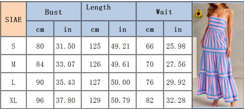 NINEXIS - Vente Robe – femme - ROBE CAMI À POCHES DOS NU IMPRIMÉE À RAYURES CWDMD59357