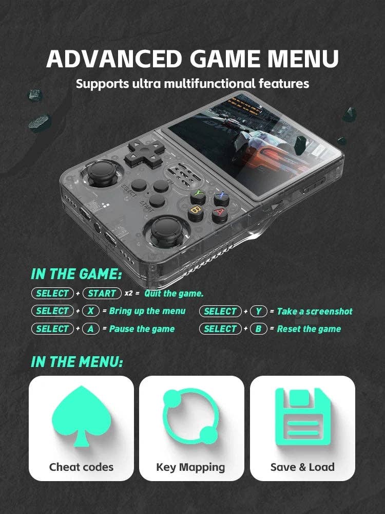 Infinite Basics – wholesale Electronic toy – Child & baby – RetroRush Ultimate Retro Handheld Gaming Console – 128GB Pocket Arcade, Hi-Res Screen, 20k Games!8