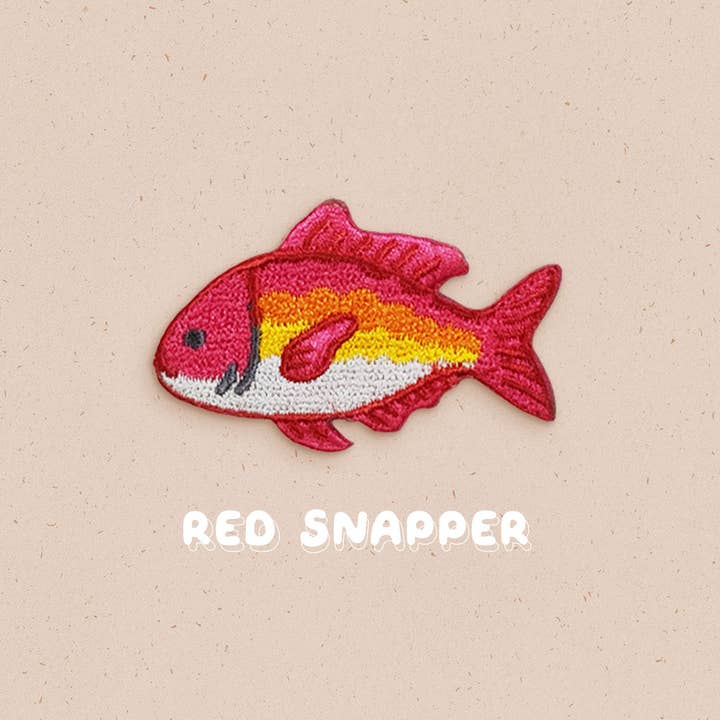 Ivycdraws - Wholesale Reversspeld/knoop - Rode snapper borduurspeld