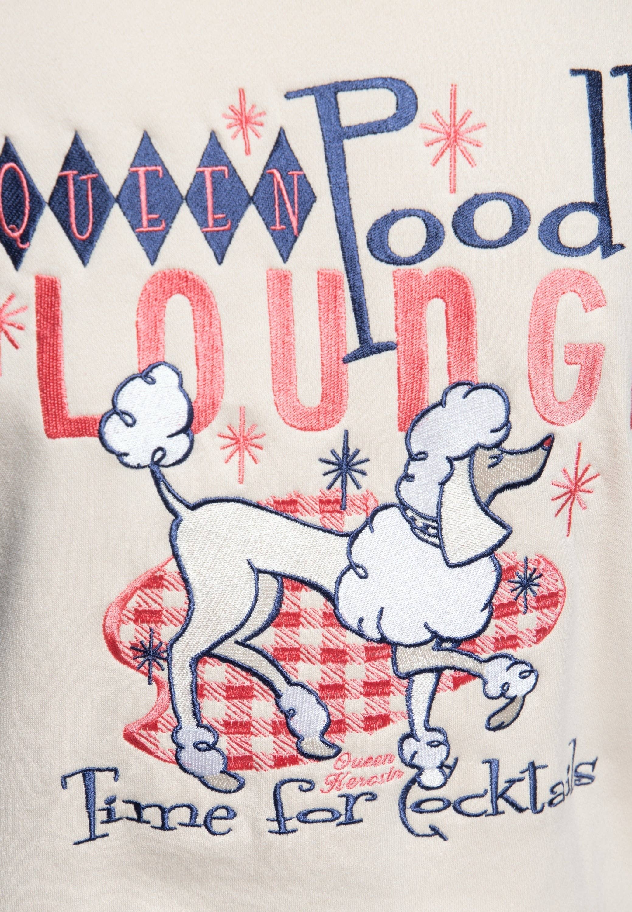 KING KEROSIN - Wholesale Varsity/Baseball Jacket - Women's - College sweat jacket “Poodle Lounge”3