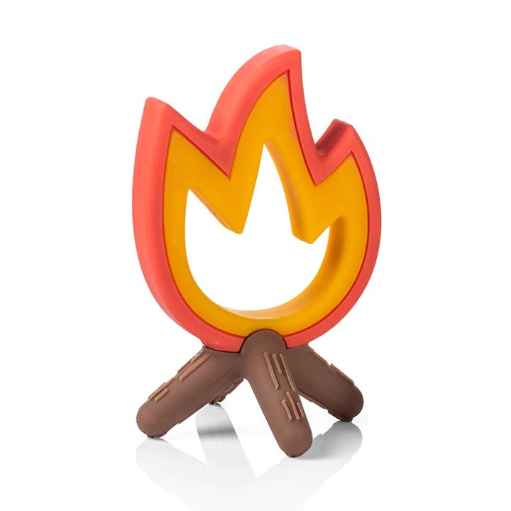 Little Camper - Campfire Teether for wholesale by Lucy Darling