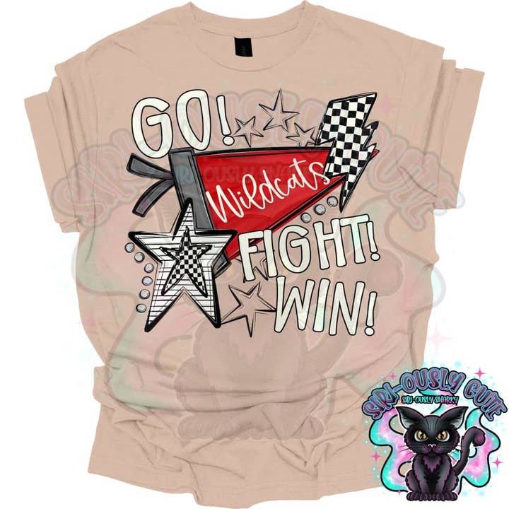 Go Fit Win Pennants Wildcats Red for wholesale by Siri-Ously Cute