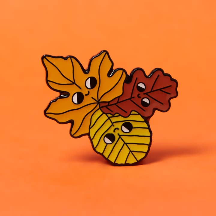 Leaves - Enamel Pin Badge for wholesale by Higglebees