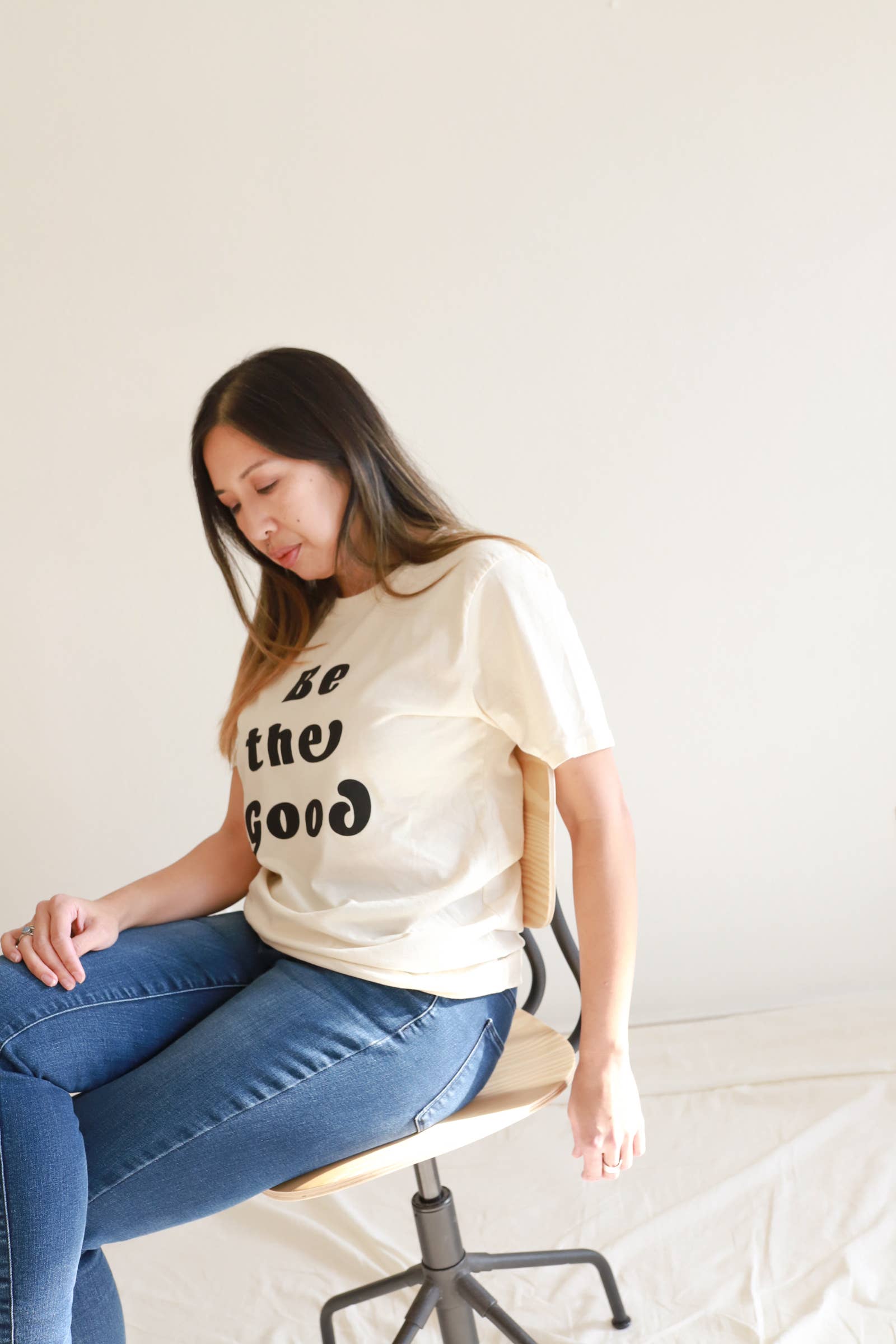 Natural Womens Graphic Tshirt - Be The Good - Cotton Shirts for wholesale on Faire2