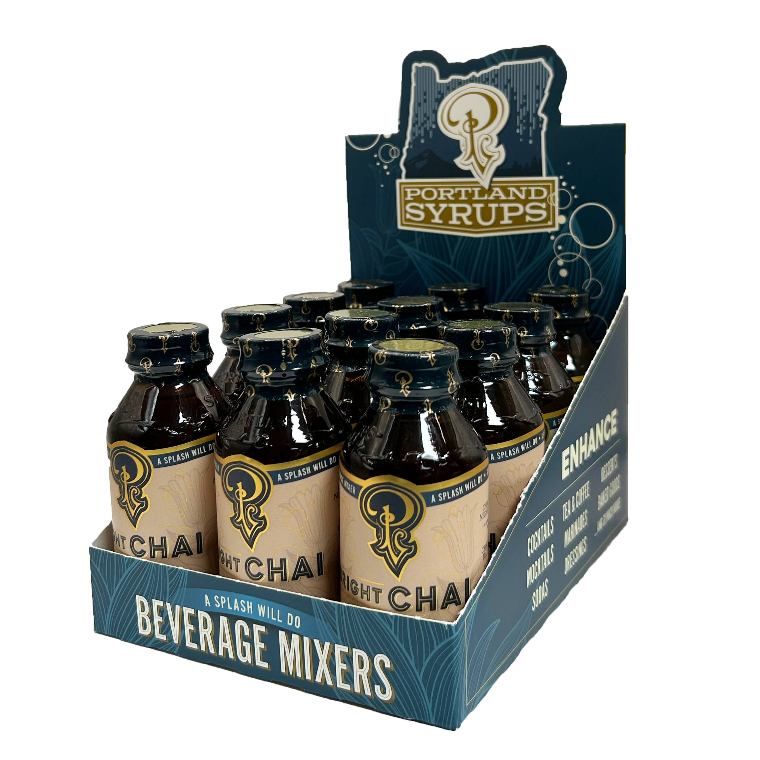 Portland Syrups - Wholesale Cocktail Mix/Syrup - Bright Chai Syrup 3.4 oz - cocktail/mocktail/coffee drinks1
