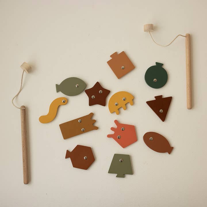 Babai – Großhandel Holzspielzeug – Kinder – Angelspiel auf den Magneten. Lustige Geometrie und Farben4