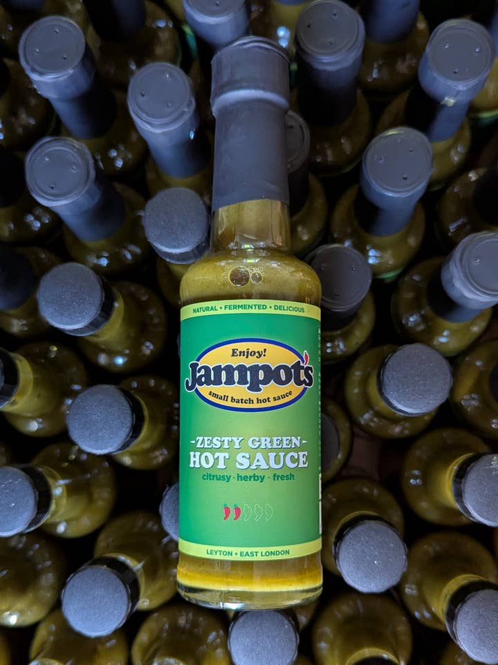 Zesty Green Hot Sauce - 150ml for wholesale by Jampot's - Award Winning Hot Sauces