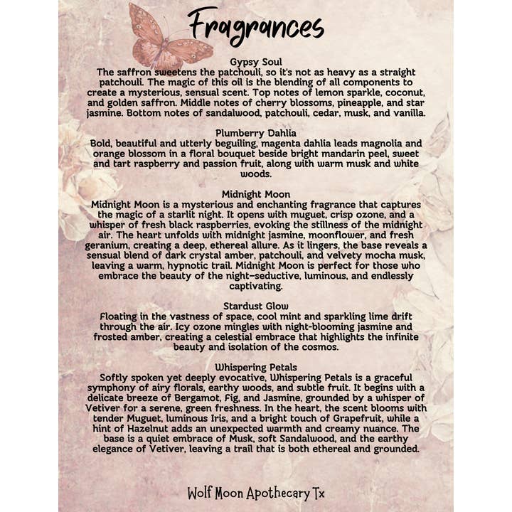 Wolf Moon Apothecary Tx - Wholesale Bath/Body Oil - LUXE Body Oils | 10 ml Perfume Rollers | Lasting Fragrance8