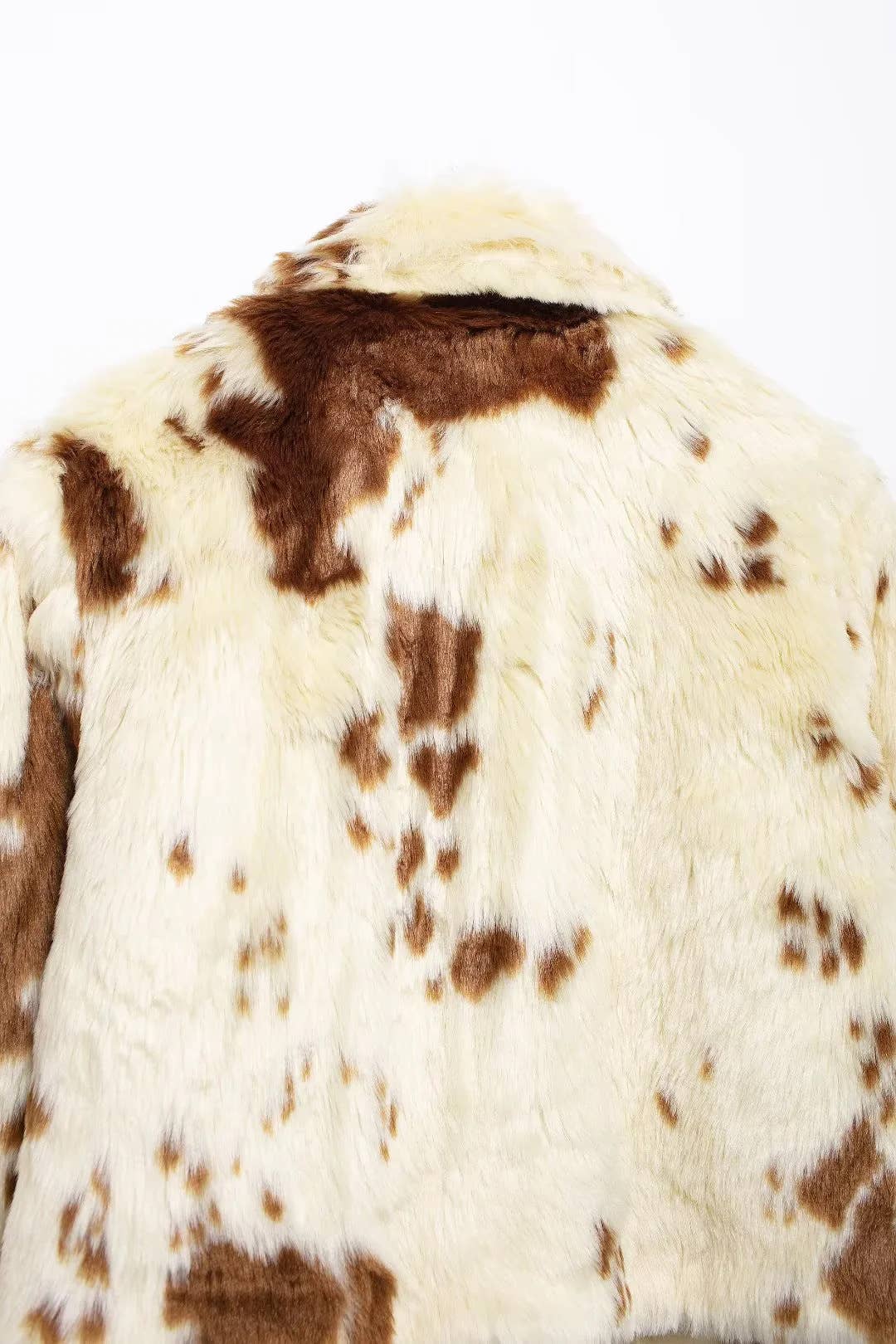 Printed Vintage Faux Fur Animal Print Coat for wholesale on Faire4