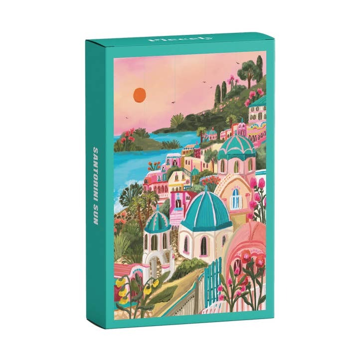 Mini rompecabezas Santorini Sun, 99 piezas para venta al por mayor de Piecely Puzzles