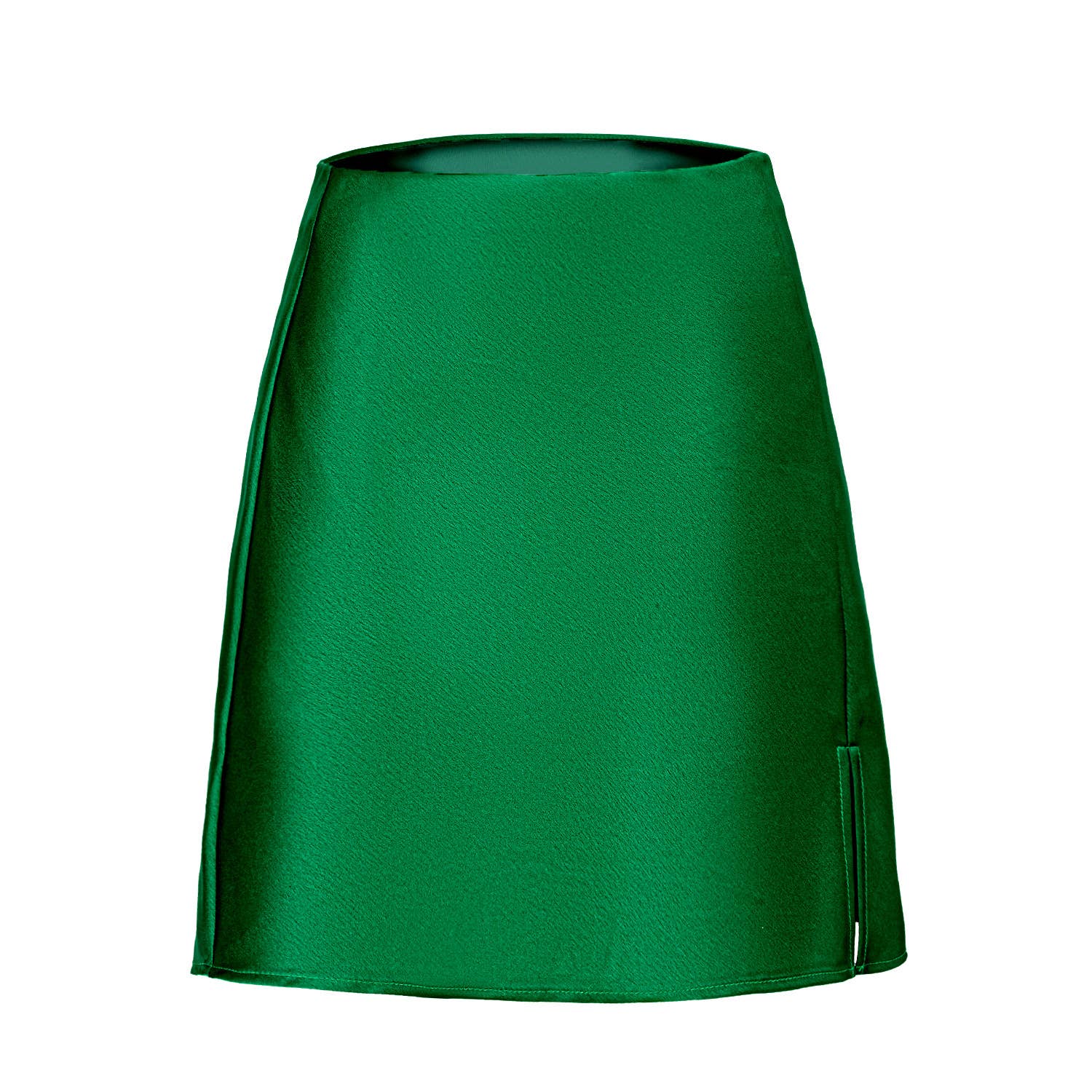 HIDDENBRAND - Wholesale Skirt - Women's - Satin Slit High-Waisted Elasticated Sexy A-Line Skirt2