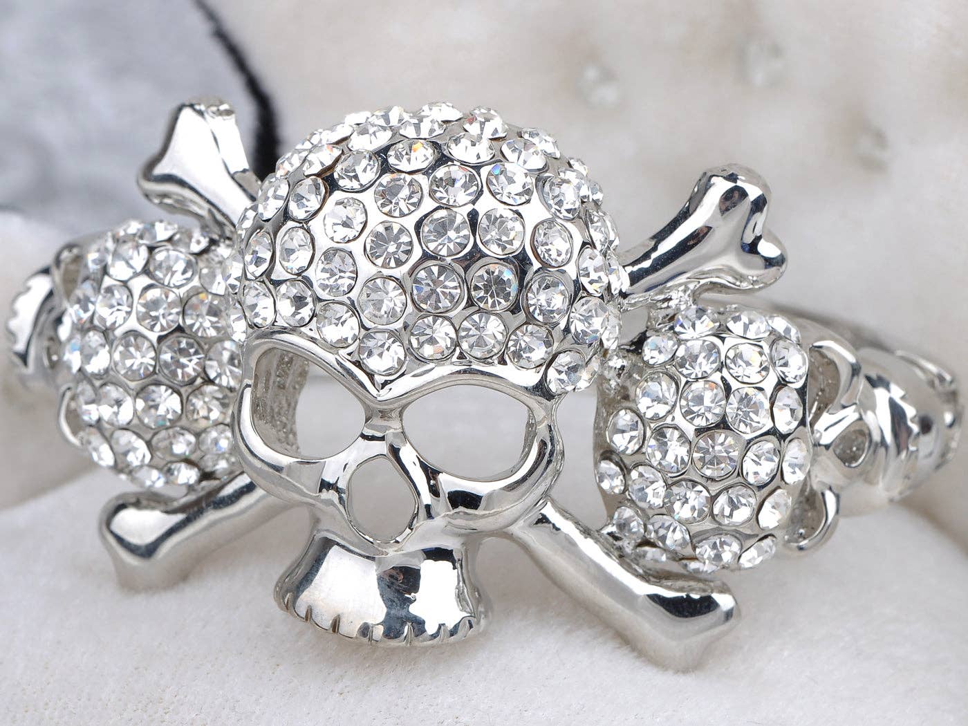 AK Brand – wholesale Cuff bracelet – Skull Crossbone Cuff Bangle Bracelet1