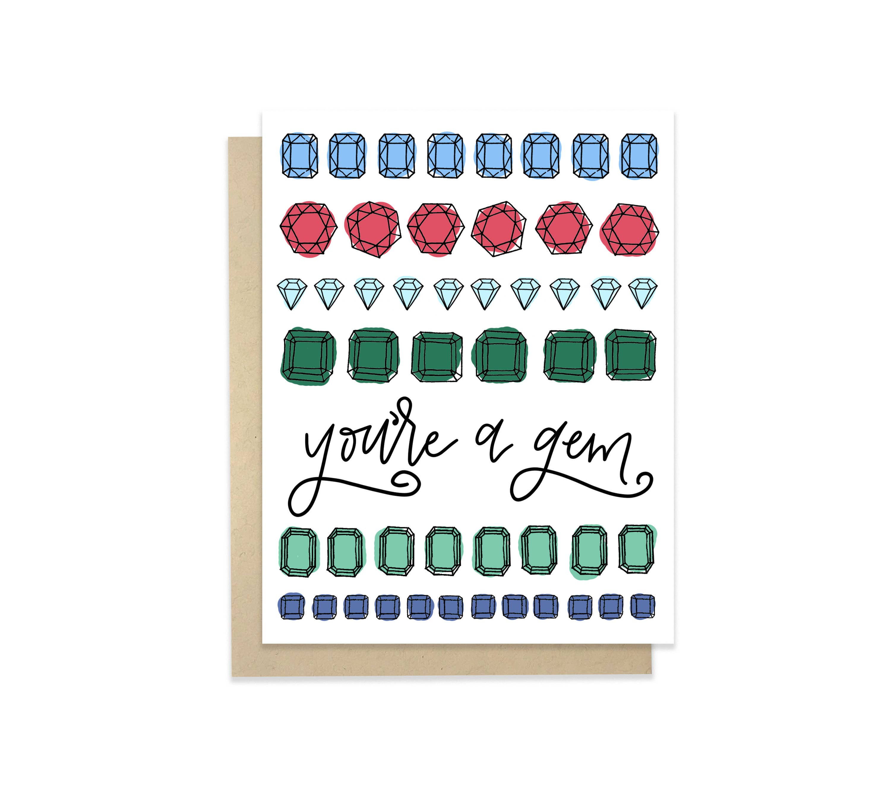 Instead of Ashes - Vente Cartes de déclaration d'amour - You're A Gem - Carte0