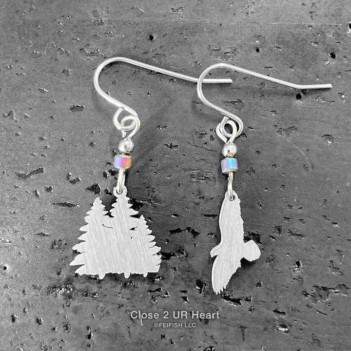Pendientes Águila y Árbol para venta al por mayor de Close 2 UR Heart