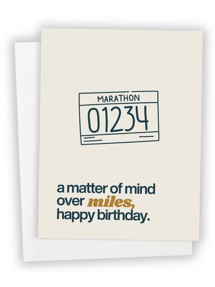Mind over Miles for wholesale by Send It Greeting Cards