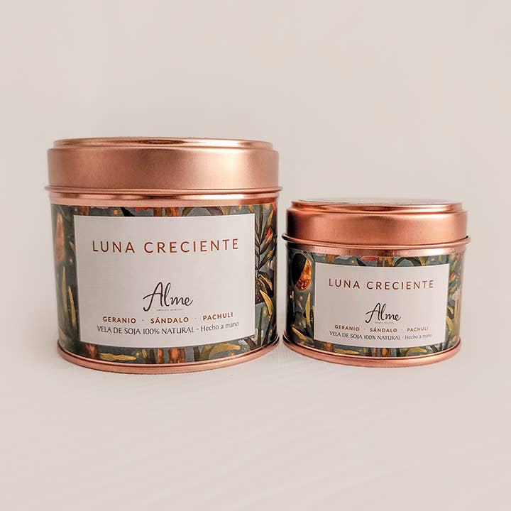 Alme Organic - Wholesale Jar/Filled Candle - LUNA CRESCENTE Wooden Wick Candle 0