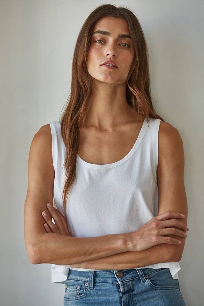 By Together - Wholesale Tank Top - Women's - L8751 | Knit Cotton Scoop Neck Sleeveless Tank Top14