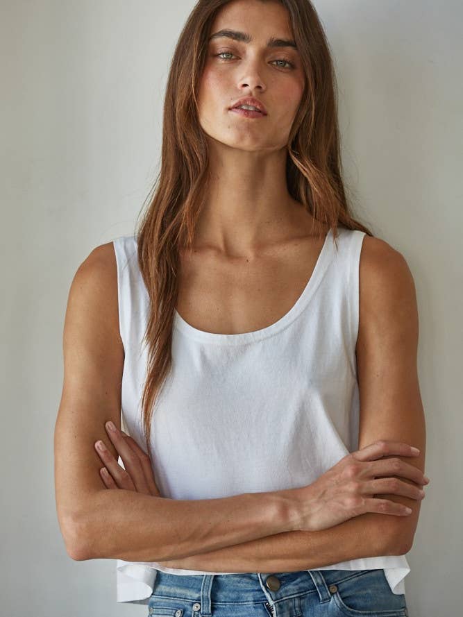 By Together - Wholesale Tank Top - Women's - L8751 | Knit Cotton Scoop Neck Sleeveless Tank Top14