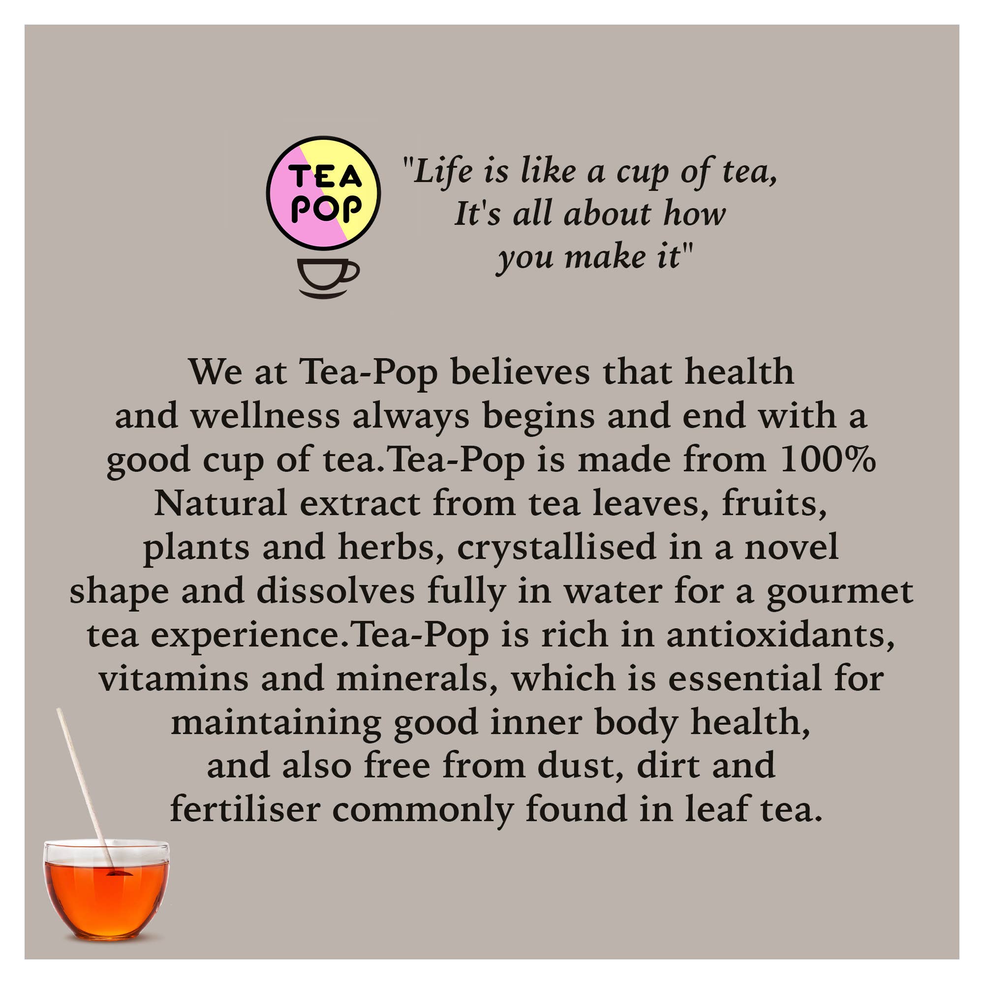 Northern Tea Company - Wholesale Health/Detox Tea - Classic Blend Tea On-A-Stick!,100% Natural Crystallised Tea4