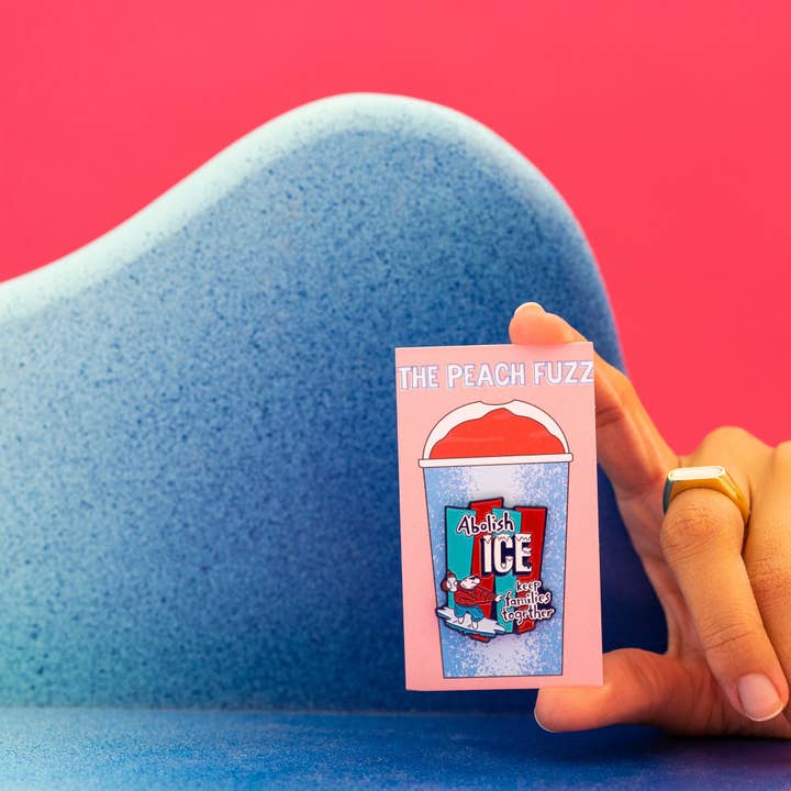 The Peach Fuzz - Wholesale Lapel Pin/Button - Abolish ICE Enamel Pin6