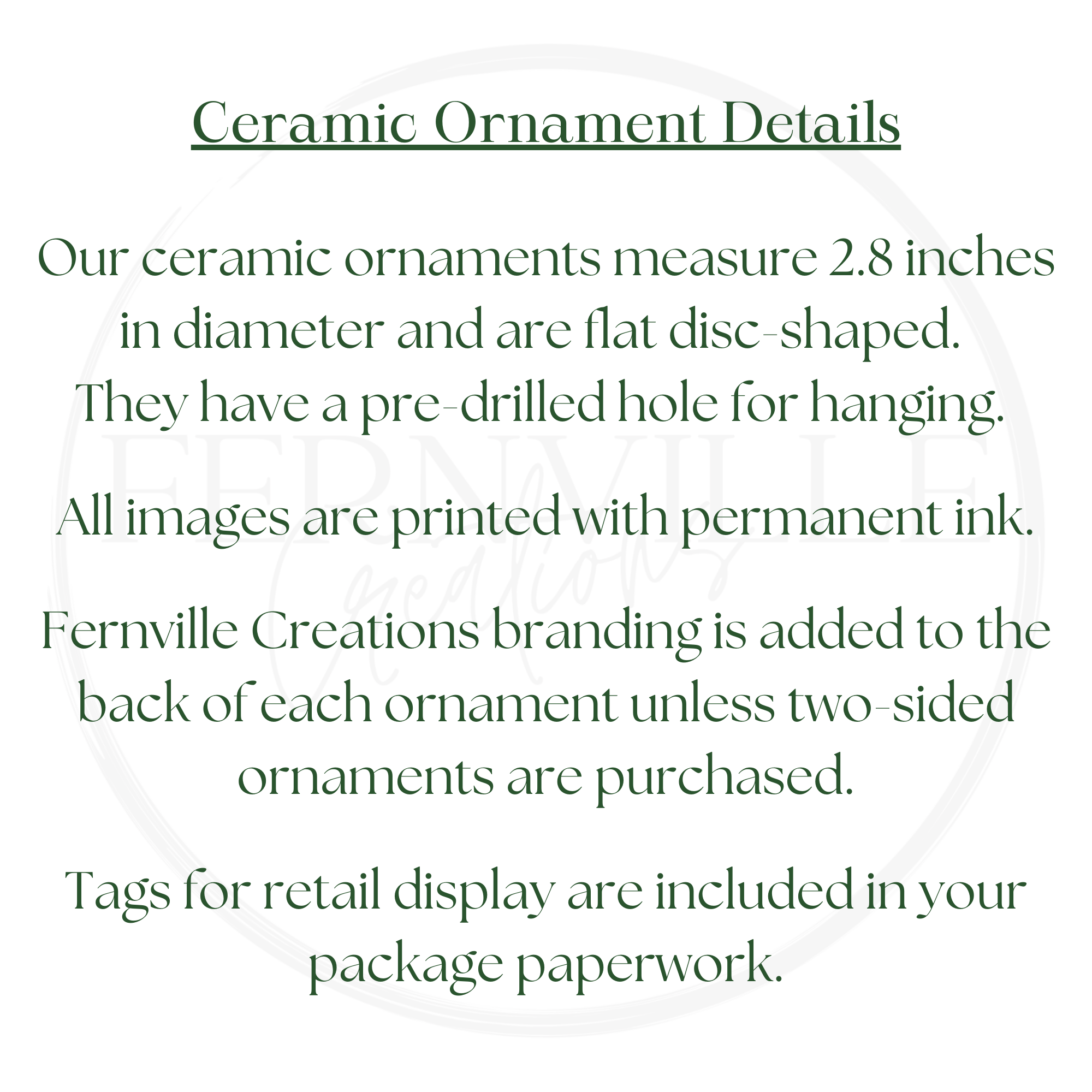 Fernville Creations - Vente Objets de décoration - Décoration de Noël verte et dorée, bas de Noël en céramique2