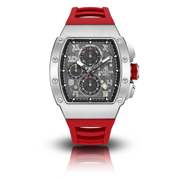 Silver/Red Motorsport GT (PRE-ORDER SHIPS OUT MARCH 20TH) for wholesale by ASOROCK WATCHES ™