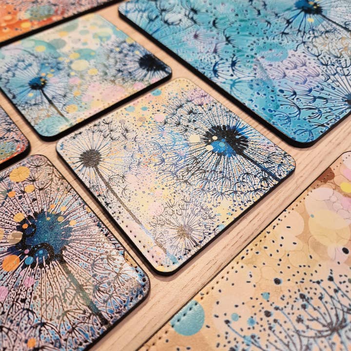 By Jo Crafts – wholesale Placemat – Dandelion Placemat and Coaster Set 10