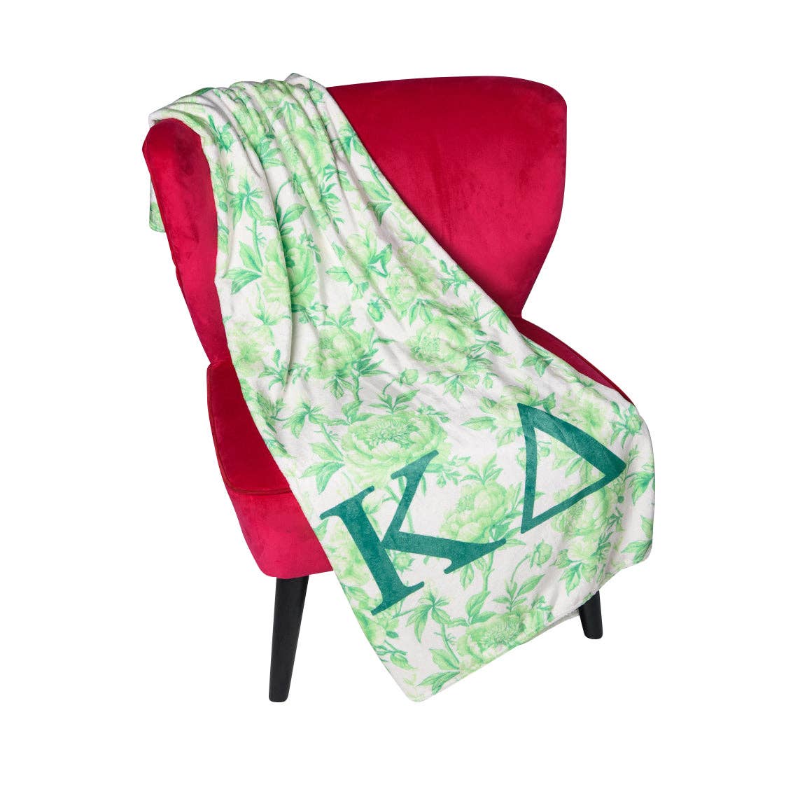 Over The Moon Greek - Wholesale Throw Blanket - Sorority Floral Minky Blanket24