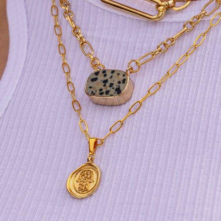 Formation Co. Jewellery - Wholesale Pendant/Charm Necklace - PALMA 'HAMSA HAND' NECKLACE2