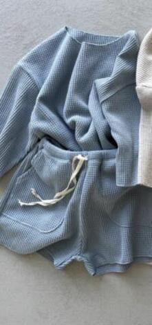 Annie & Charles - Wholesale Top en broek-set - Baby - Annie & Charles® Premium Wafelpiqué tweedelige set8