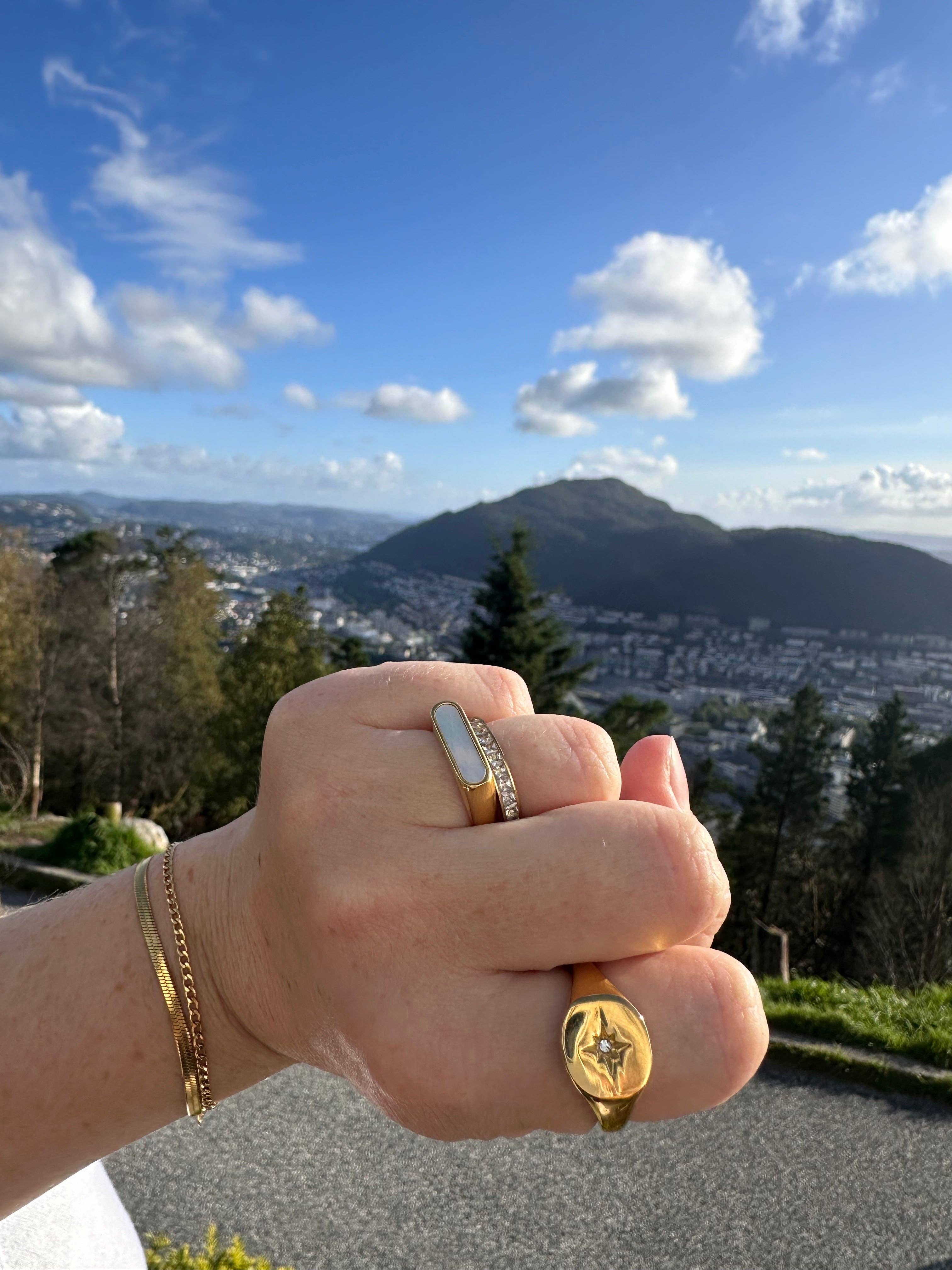 DRIP JEWELRY - Wholesale Signet Ring - Burst Signet Ring (size 6-8)8